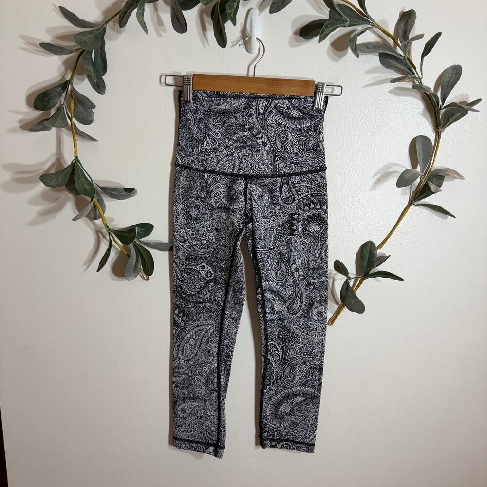 Lululemon High Times Cropped Leggings Antique Paisley